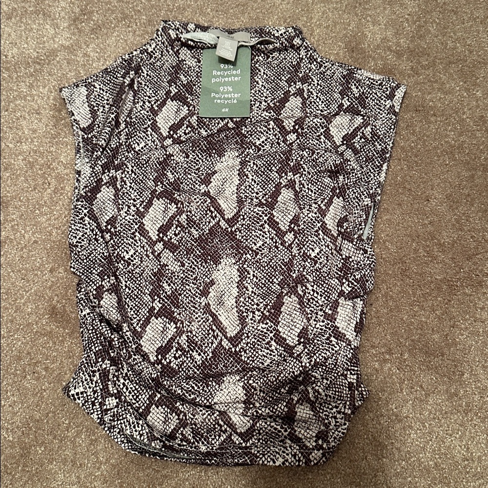 HM Snake Print Top Size S